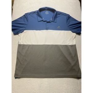 Adidas Performance Men's 2XL Golf Polo Short-Sleeve Top Golf Polo Shirt Collar